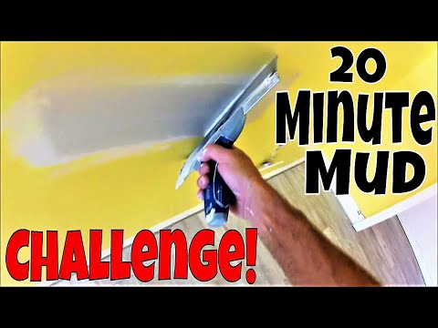 The 20 Minute Mud Challenge!  Drywall Repair Tips and Tricks