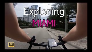 Exploring MIAMI - POV Bicycle Ride - Sunny Isles, Bal Harbor, Harding ,South Beach,Venetian Causeway