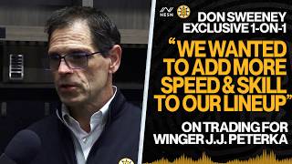 Exclusive Interview With Don Sweeney After Bruins Trade For Jj Peterka