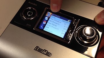 How to Program a ResMed S9 CPAP or VPAP Machine
