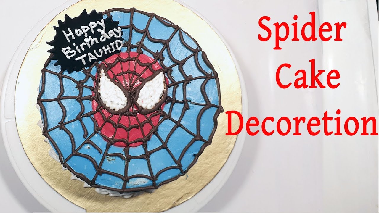 Easy Spider Man Cake Decorating Ideas How To Decorate Spider  Cake