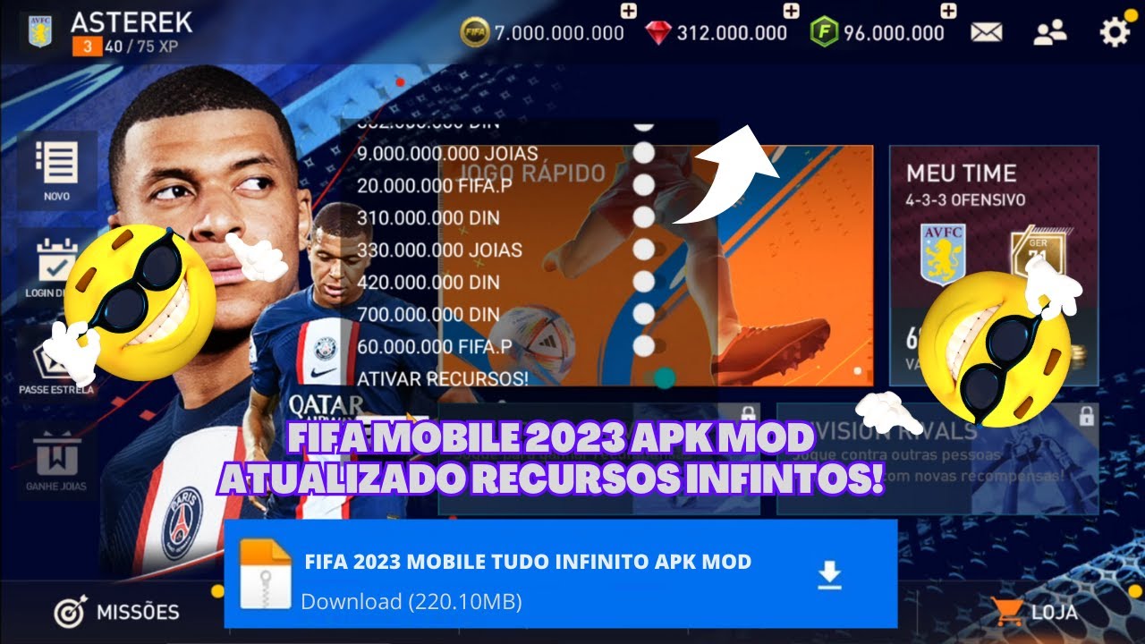 FIFA Mobile 2023! apk mod menu como ter dinheiro infinito