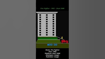 Fire Fighter - 1982 - Atari 2600 ( Atari VCS ) (Shorts) #game #atari #atari2600 #atarivcs #retrogame