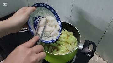 hến nấu măng chua thơm ngon thanh mát