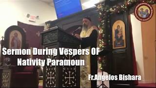 Sermon During Vespers Of Nativity Paramoun