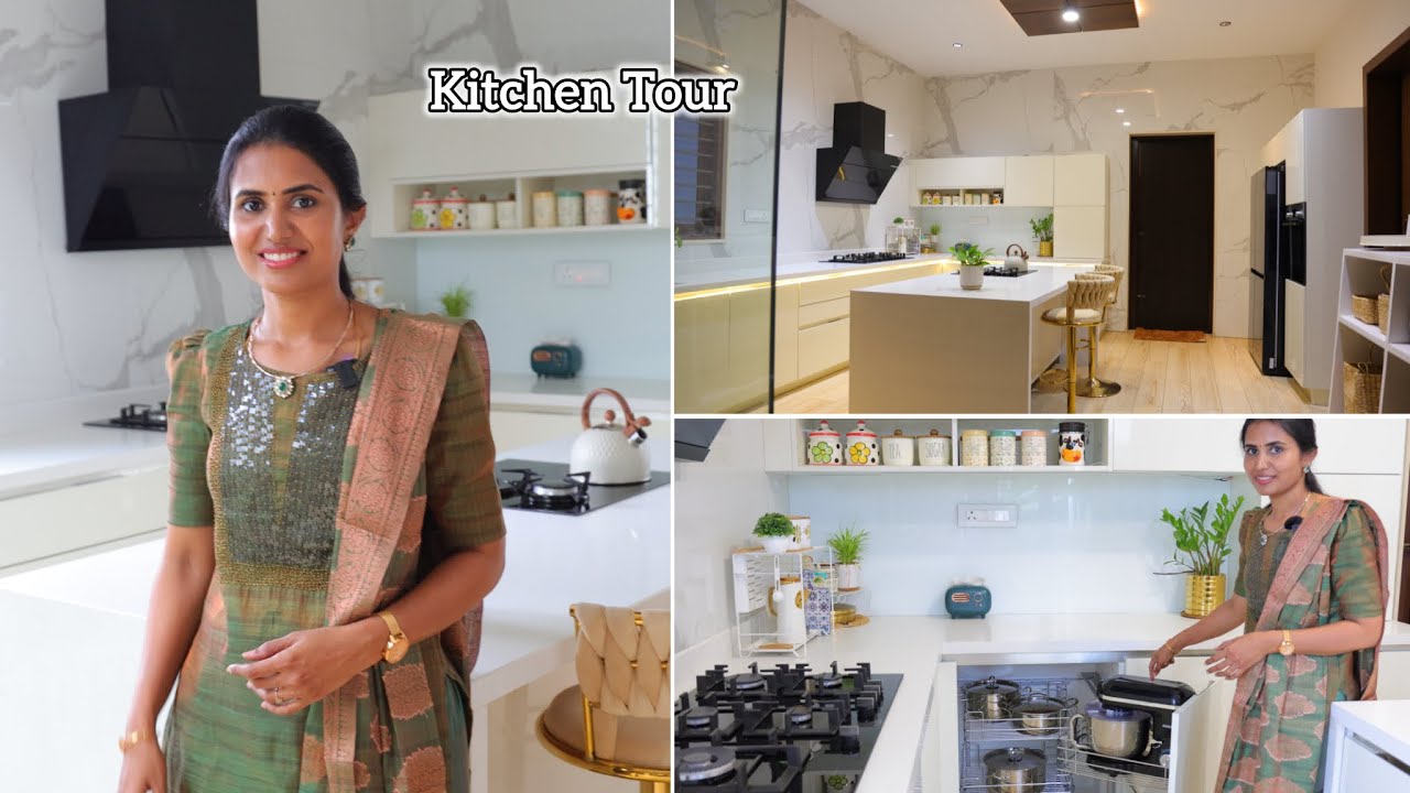 கிச்சன் டூர் !!.. Kitchen Tour | Most requested | Kitchen to Utility Complete Details| Vennila Veedu