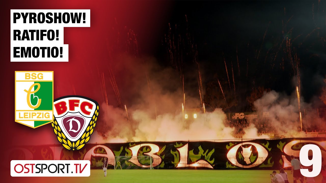 PYROSHOW! RATIFO! EMOTIO! Chemie Leipzig - BFC Dynamo | Regionalliga Nordost