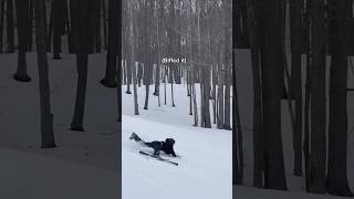 Trying a new trick gone wrong #skiing #fail #360 #viral #fyp