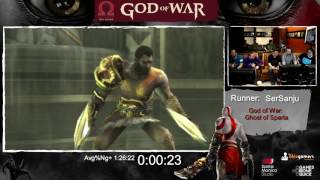God of War Done Quick! God of War Speedrun Marathon! (part 3) - GoW GoS
This marathon was held on March, 20th (2015) in the SonySantaMonica Studio LA with the cooperation of GamesDoneQuick.
Its a God of War Speedrun Marathon where Sersanju and me played through 5 God of War Games as fast as possible, live in front of the SonySantaMonica Team.
In Part 3 we have Sersanju with Ghost of Sparta starting @ 00:11:00
I have the permission to upload this video by Sony. God of War Done Quick! God of War Speedrun Marathon! (part 3) - GoW GoS