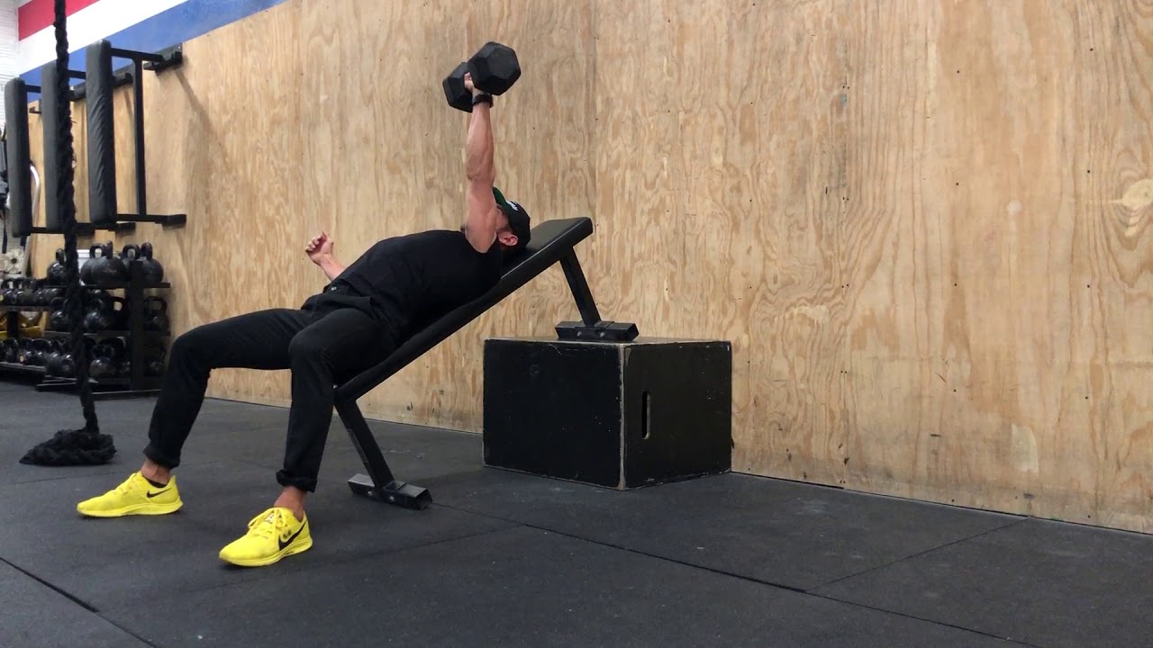 Single Arm Incline Dumbbell Bench Press Youtube