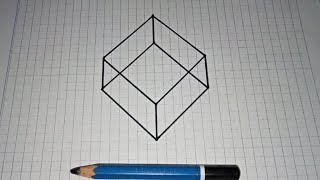 Easy 3D optical illusions - 3d trick art on graph paper screenshot 4