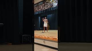 Aiyanna singing Proud Mary in a talent show.