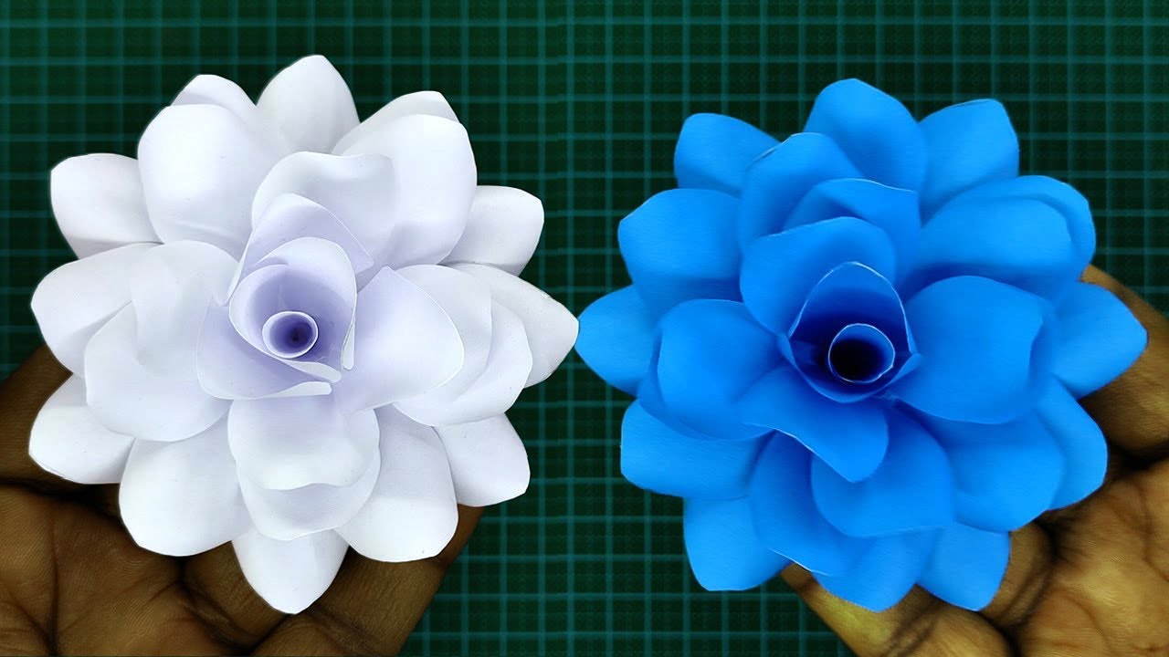 How to Make Realistic, Easy Paper Flowers | Paper Flower DIY | Flower