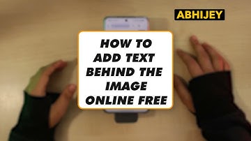 How to Add Text Behind Image Online No App Needed