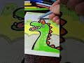 🦕 Dragon Dinosaur Colored Pencil Drawing on Paper #Dinosaur #art #draw #Sketch #Dragon