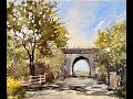 Paint a Loose Watercolour Country Lane Landscape, Watercolor Tutorial For Beginners & Intermediates