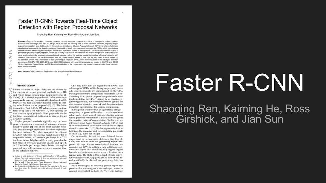 Faster R CNN - YouTube