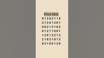 Find the  Number 2818 - Math Quiz  #math #quiz #shorts