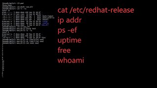 Linux Redhat cheat sheet in 5 minutes - part1 screenshot 5