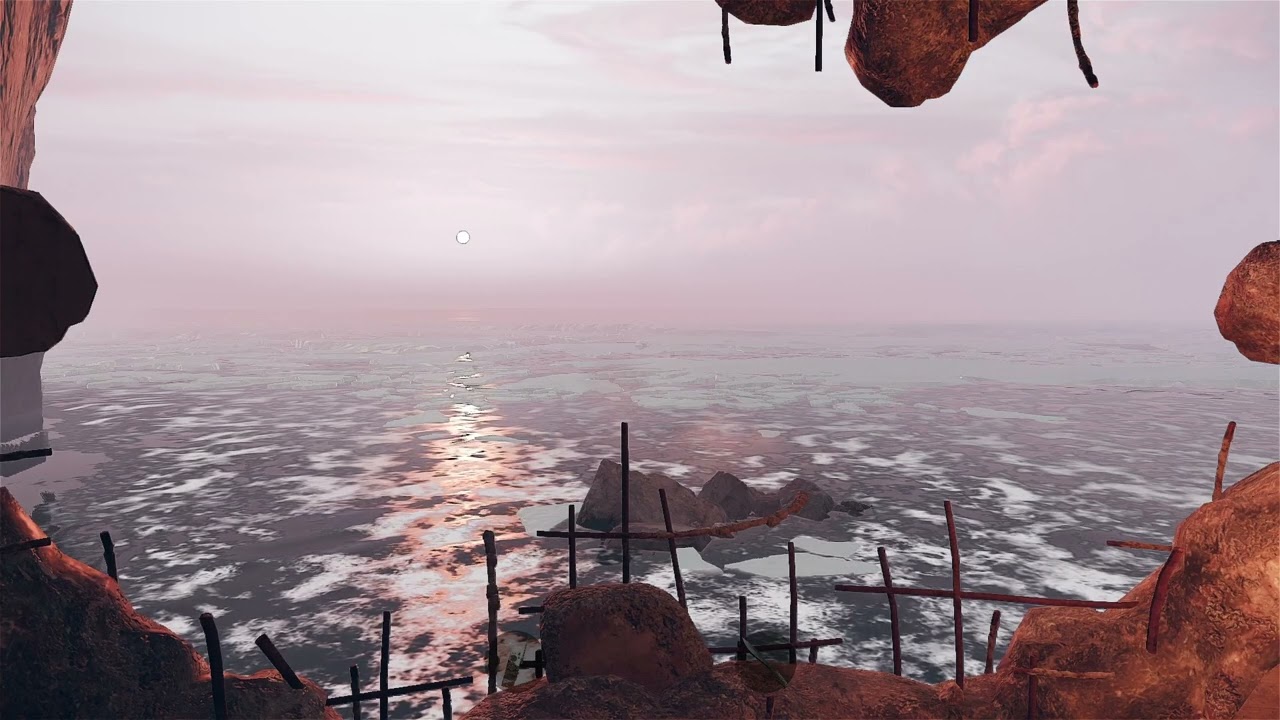 DEATHLOOP Ambiance: Pisser's Vista (white noise, waves, ambient music, barrel fire)