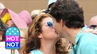 Justin Trudeau Kisses Wife Sophie at Pride Event in Vancouver