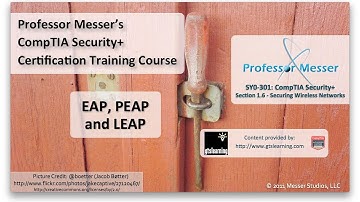 EAP, PEAP, and LEAP - CompTIA Security+ SY0-301: 1.6