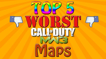 TOP 5 Worst COD MW3 maps!
