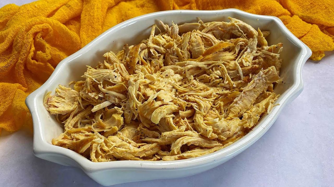 Juicy Air Fryer Shredded Chicken
