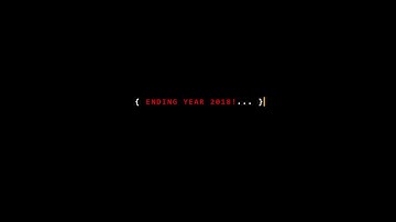 Ending Year 2018 - Starting Year 2019 - Coding Video Commercial