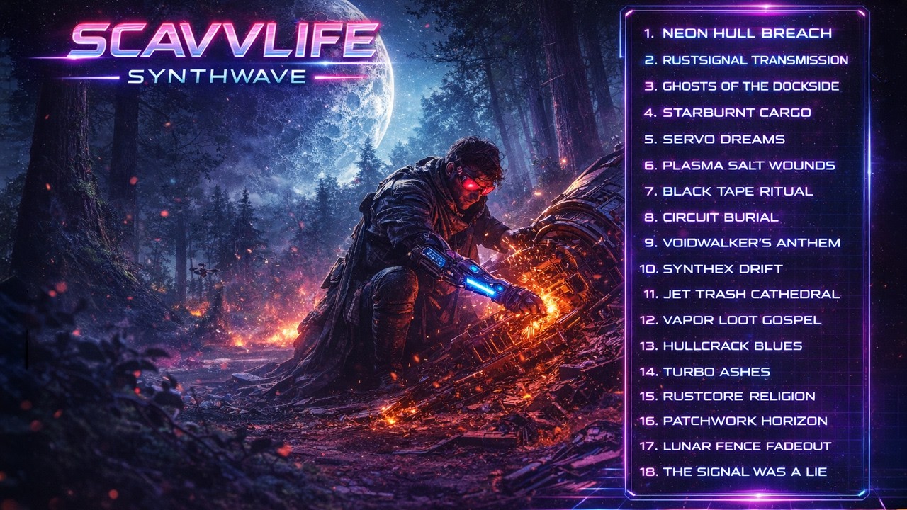 𝗖𝗢𝗠𝗠𝗦 𝗪𝗘𝗡𝗧 𝗗𝗔𝗥𝗞   // Stealth Pirate Synthwav, Chillwave, Cyberpunk Playlist