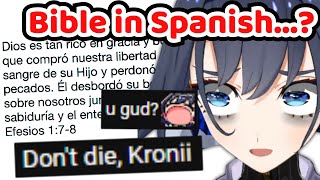 Kronii Almost Died When Trying to Recite The Bible in Spanish