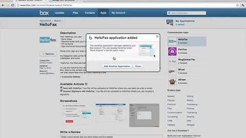 Sign and fax documents online with HelloFax and Box