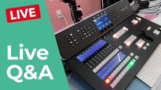 🔴 Live Q&A! ATEM Television Studio HD8 ISO Live Demo!