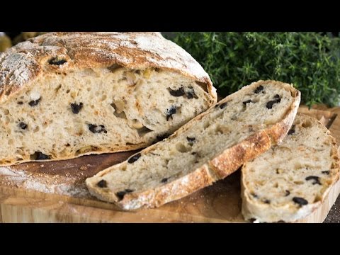 Video: Italian Bread With Olives And Olives In A Bread Machine