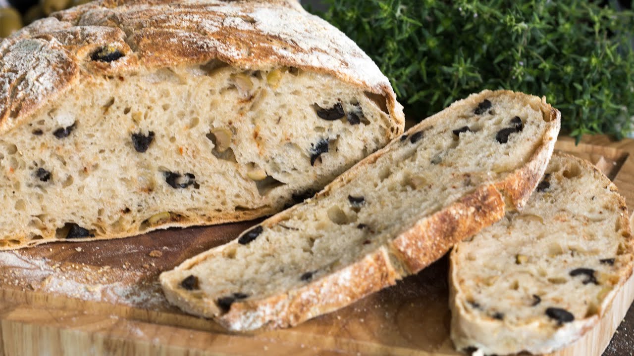 Olive Bread Recipe | Home Cooking Adventure