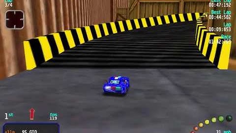 Re-Volt Custom Track Strix Warehouse 1 by Strix, 16 Cars 4 Laps & Pickups!