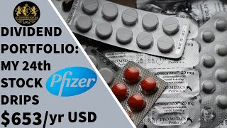Dividend Portfolio: My 24th Stock Pfizer DRIPs $653/Yr