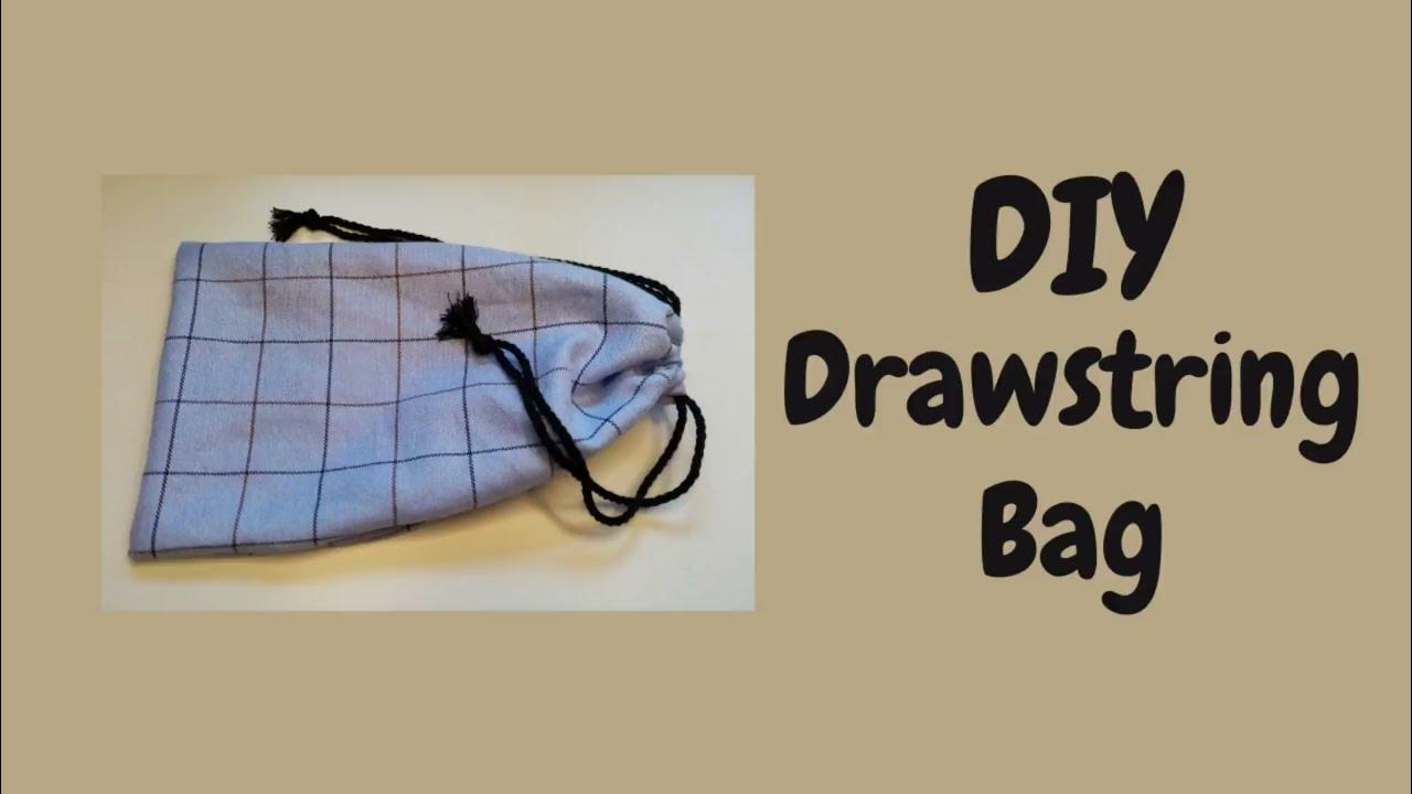 DIY Drawstring bag /How to make drawstring bag //How to sew drawstring