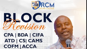 Advanced Auditing & Assurance-BLOCK REVISION SESSION-CPA KENYA