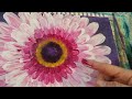 Easy beginner flower finger painting acrylic tutorial live angelooney