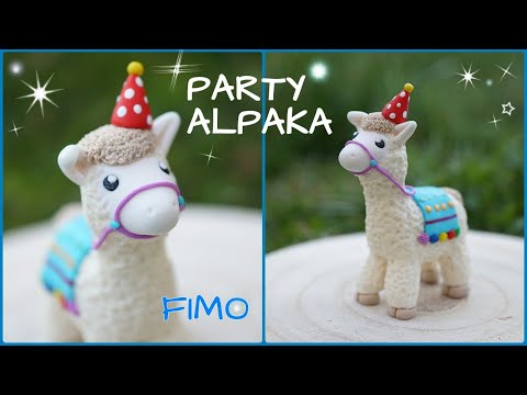 Party Alpaka aus Fimo ~ Clay Tutorial