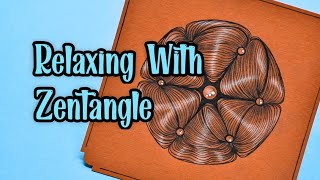 Relaxing With Zentangle | Part 3 | How To Draw Zentangle !