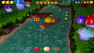 Pac-Man: Adventures in Time - Maze 13-01: Games 2 - Log Larks (2000) screenshot 5