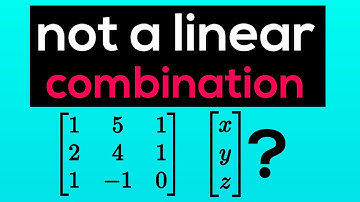 Find a Vector that is Not a Linear Combination of Other Vectors