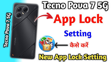 How To Lock App in Tecno pova 7 5g || Tecno pova 7 5g Me App Lock Kaise kare || App Lock Setting