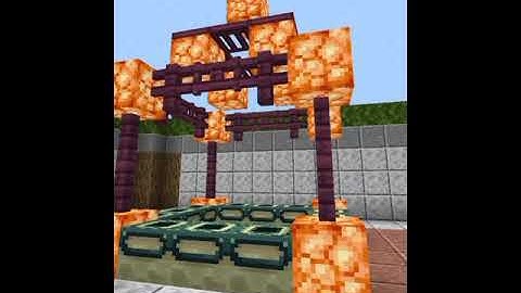 como decorar o Portal do Fim versão Nether 1.16 #shorts #mcpe