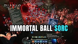 100% Unkillable Sorc - Immortal Ball Lightning Diablo 4 Season 2