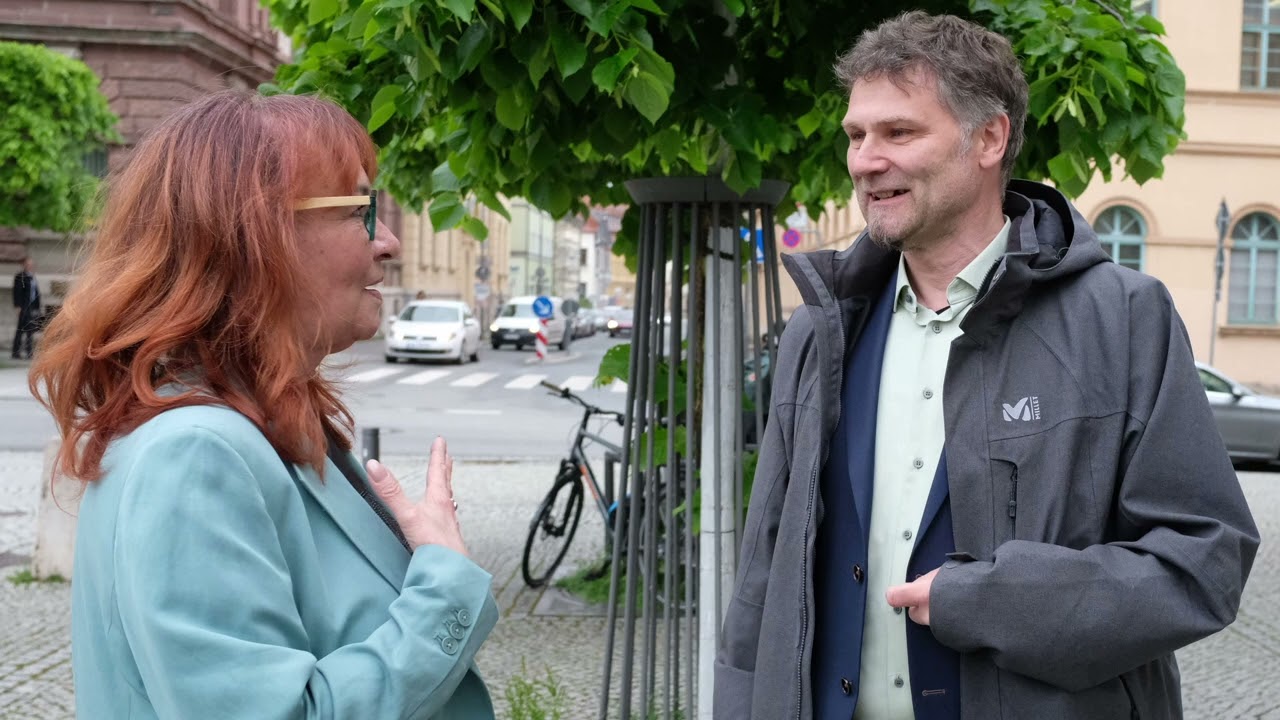 Weimar-Podcast zur OB-Wahl: Stefan Giebel (Linke) im Gespräch mit Redaktionsleiterin Susanne Seide