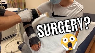 SURGERY FOR HIS ARM?