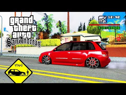 GTA SA - MC Pikachu - Red Bull // FIAT STILO NAS ARO 17 // FIXA + GRAVÃO